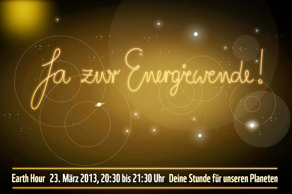 Lichter aus zur Earth Hour 2013 auch in Leipzig 