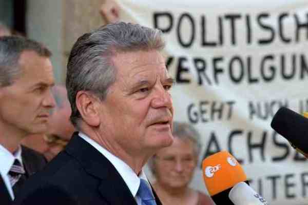 Bundespräsident Gauck zu Besuch in Dresden