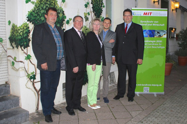 Jens Lärm (Schatzmeister), Michael Wolffs, (stellv. Vorsitzender), Maigit Menzel (Beisitzer), Matthias Zakrzewski (stellv. Vorsitzender), Andreas Hörig (Vorsitzender) (v.l.n.r.)