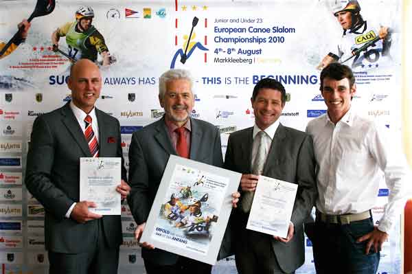 Kanu-Slalom - Team und Sponsoren der Junioren- und U23-Europameisterschaften 2010 in Markkleeberg vorgestellt 