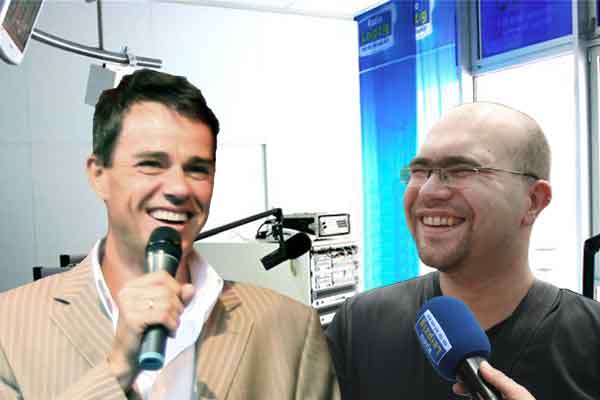 Roman Knoblauch (Moderator) und Tim Schädlich (Nachrichten) - Radio Leipzig